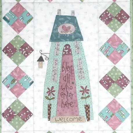 Bless all who Enter - Cartamodello Quilt per Ospiti, The BirdHouse by Natalie Bird | Risparmia ora