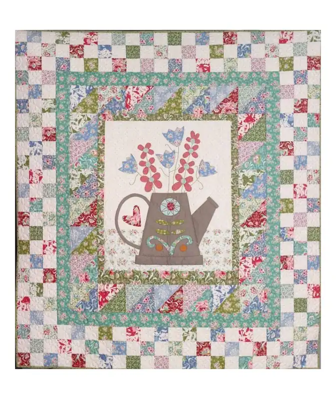 Ordinabile | The Watering Can - Cartamodello Quilt Innaffiatoio 44x48 pollici, The BirdHouse by Natalie Bird