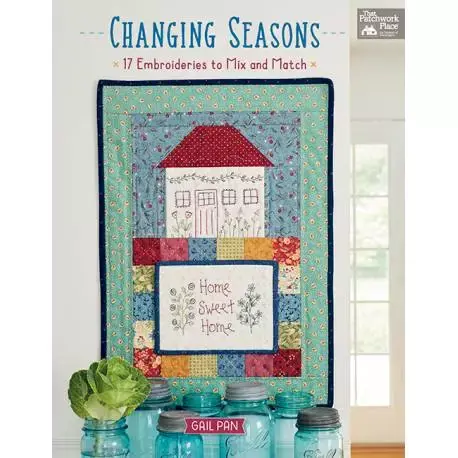 Scorte quasi esaurite | Changing Seasons - 17 Embroideries to Mix and Match by Gail Pan - Martingale
