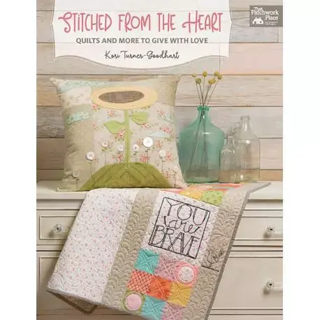Nuovo prodotto - Stitched from the Heart - Quilts and More to Give with Love by Kori Turner-Goodhart - Martingale