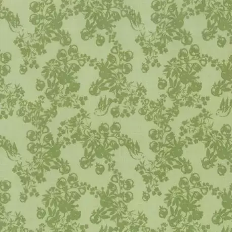 Lecien - LOYAL HEIGTHS by JERA BRANDVIG Fondo Menta tema rami e frutti colore verde | Ultimo arrivo