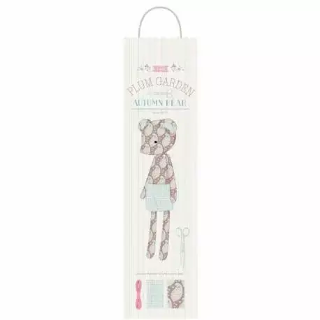 Tilda PlumGarden, Kit di Cucito orsacchiotto - AUTUNM BEAR SEWING KIT - (Altezza circa 51 cm) - Prezzo ridotto