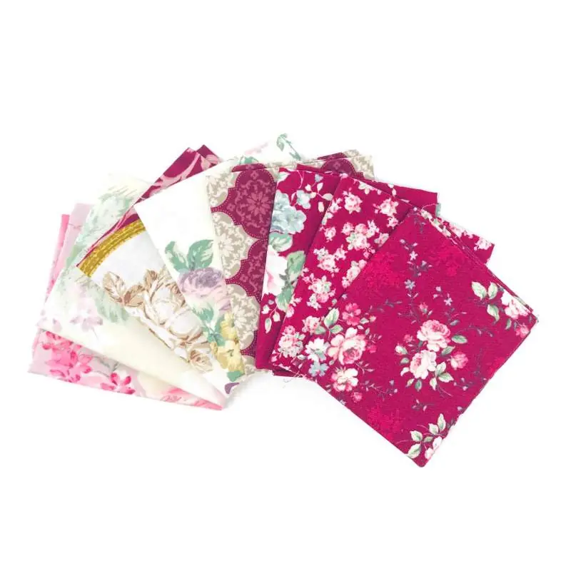 Pacchetto di Tessuto Giapponese Bordeaux e Rosa - 8 da 33 x 35 cm | Diretto dalla fabbrica