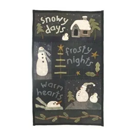 Snowy Days - Cartamodello Pannello Pupazzi di Neve, 23 x 37 pollici, by Heart to Hand - Promozione speciale