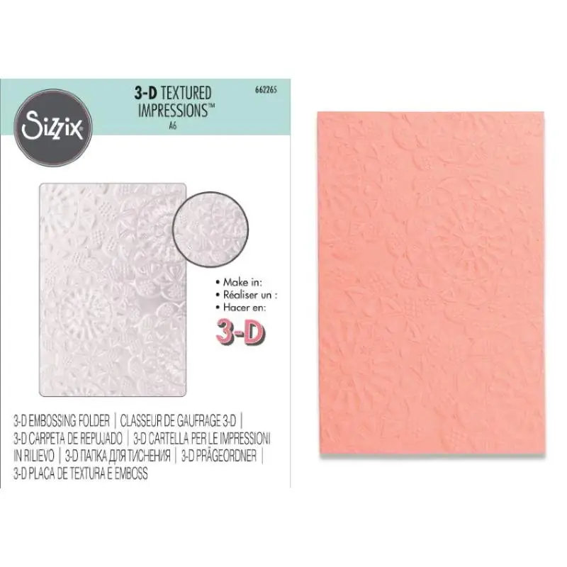 3-D Textured Impressions® Embossing Folder - Doily - Miglior prezzo