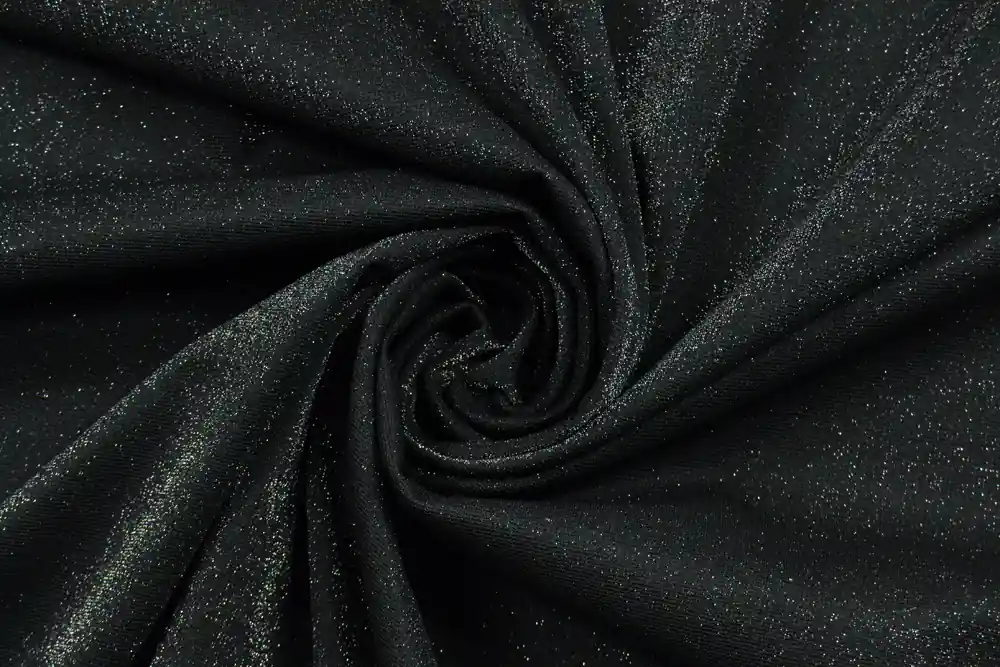 Punto Milano stretch nero con lurex | Pochi pezzi rimasti