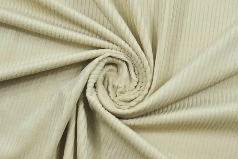 Scelta dei clienti | Velluto di cotone coste grosse 300 righe colore beige chiaro