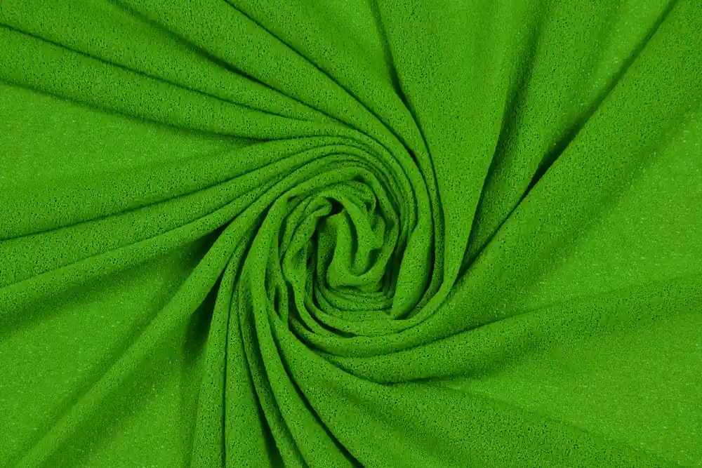 Compra subito - Maglina crêpe bi-stretch semi-trasparente verde kiwi
