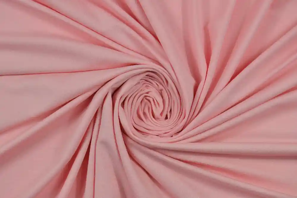 Jersey di cotone bi-stretch rosa baby - Miglior prezzo