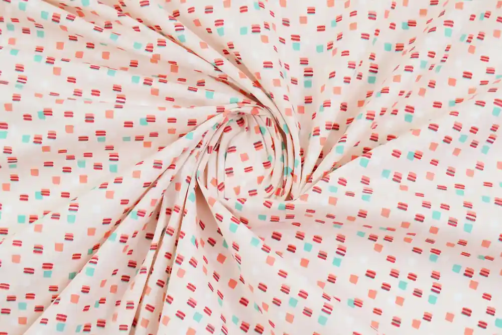Acquista oggi - Scampolo 300x160cm di BIMBI- Cotone rosa caramelle gommose Oeko-Tex