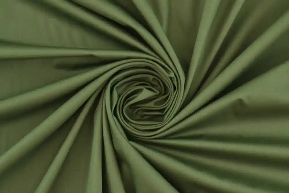 Scampolo 300x154cm di Twill leggero in acetato verde oliva scuro - Sconto speciale