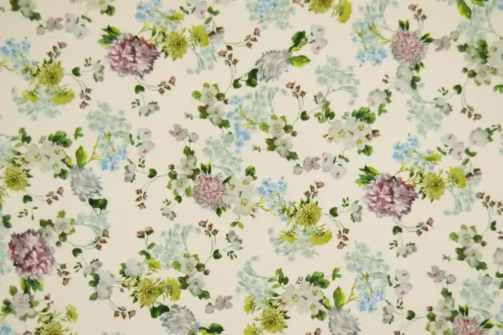 Nuovo in catalogo - Scampolo 300x145cm di VELLUTO LISCIO BEIGE ROSATO STAMPA FLOREALE