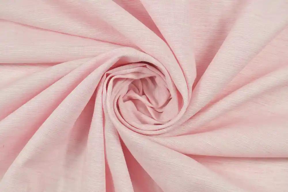 Misto lino cotone rosa screziato - Offerta speciale