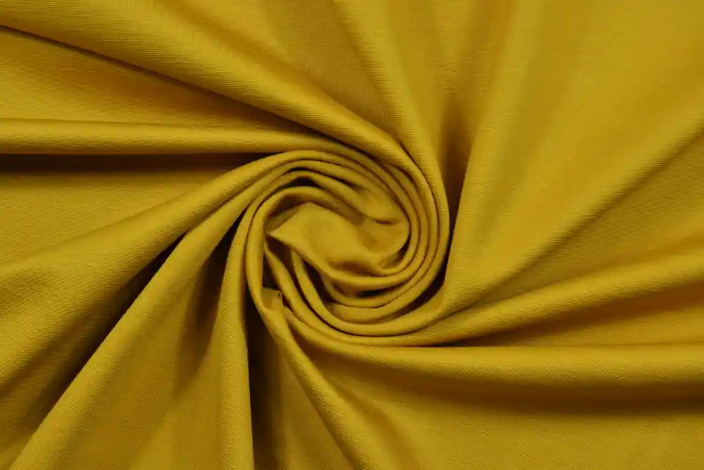 Scampolo 300x150cm di Punto Milano stretch giallo senape | Solo per poco tempo
