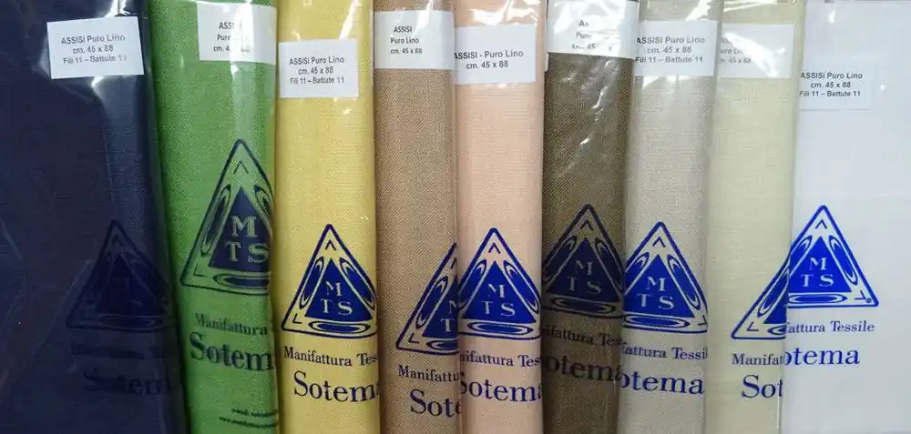 Promozione - Lino assisi (11×11 fili) sotema pezzi già tagliati misure varie