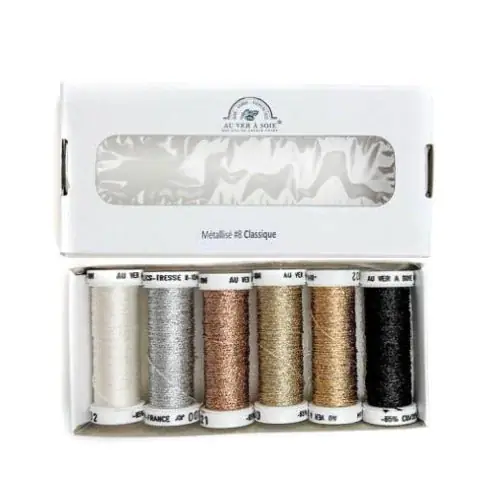 Acquisto sicuro - Filo metallizzato Au Ver a Soie 8 Classique, kit 6 rocchetti vari colori