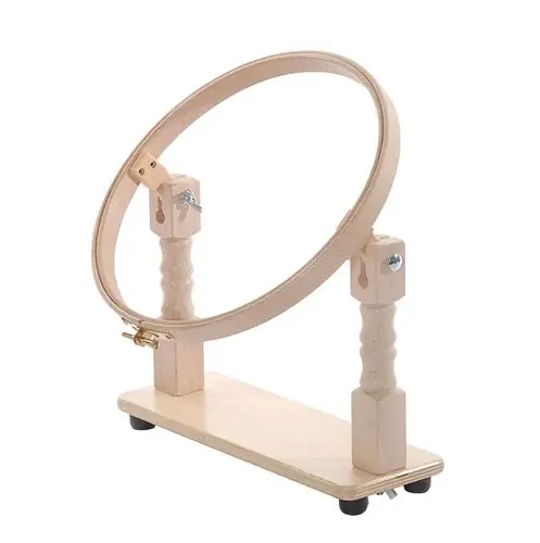 Promozione speciale - Telaio con Base da Tavolo in Faggio – Cerchietto Ø 25 cm – Elbesee