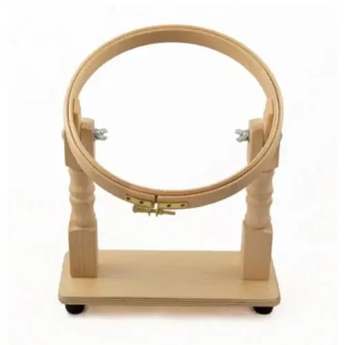 Qualità eccellente - Telaio con Base da Tavolo in Faggio – Cerchietto Ø 20 cm – Elbesee