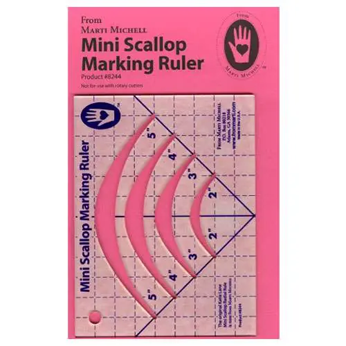 Mini scallop marking ruler 8244 marti michell | Compra subito