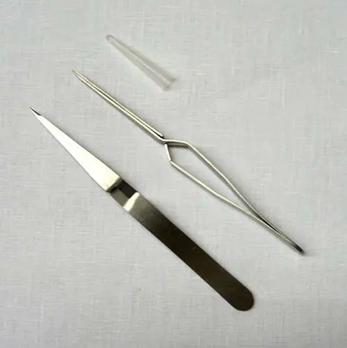 Pinzette con forza opposta – Punta dritta – Acciaio inox – 12,5 cm (Made in Italy) | Prezzo imbattibile