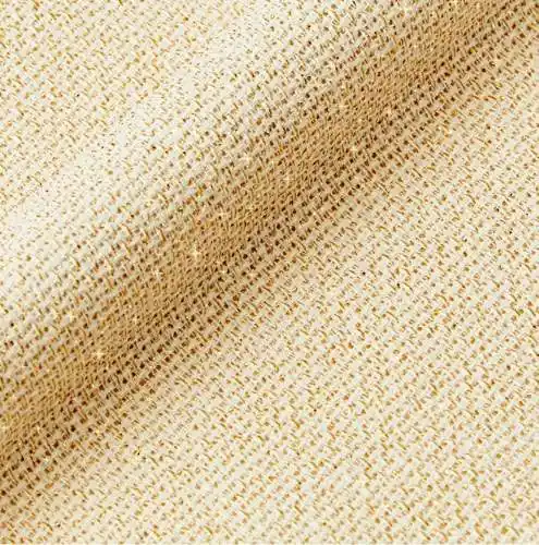 Aida 5,5/14 ct DMC avorio/oro metallizzato 5282 – h 110 cm – vendita a multipli di 50 cm - Pagamenti sicuri