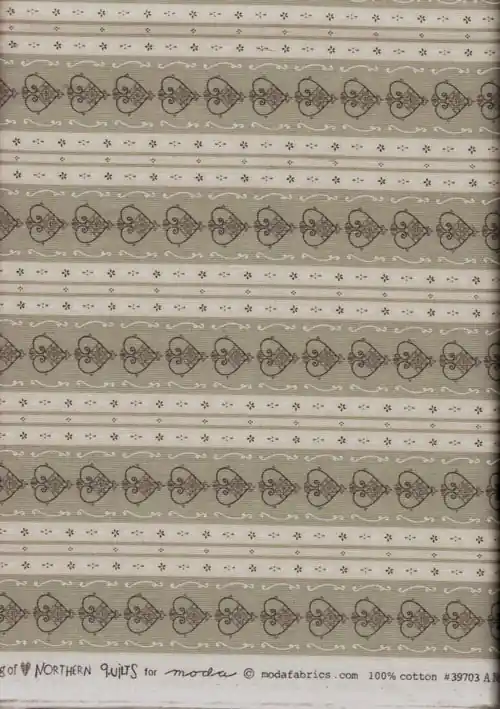 Qualità garantita - “jol” by wenche wolff hatling of northern quilts for moda, cuori e righe vendita multipli di 50 cm