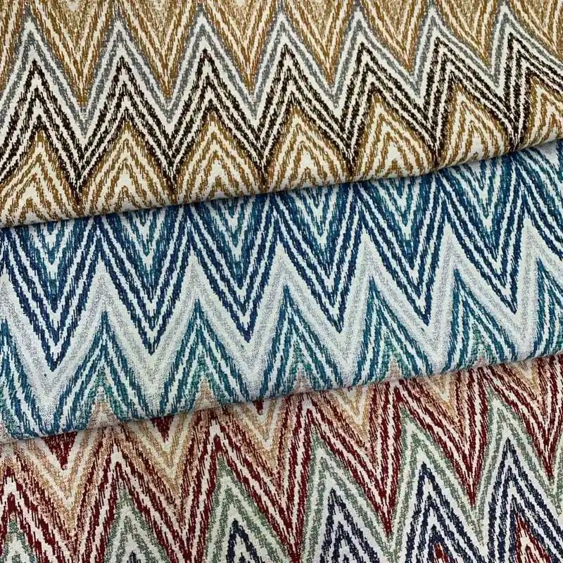 Qualità professionale - Tessuto Gobelin I Zig Zag 50 Cm
