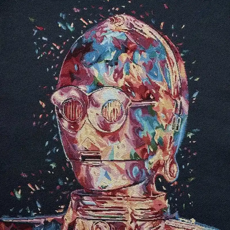 Pannello Gobelin C-3Po 45x45 Cm - Spedizione veloce