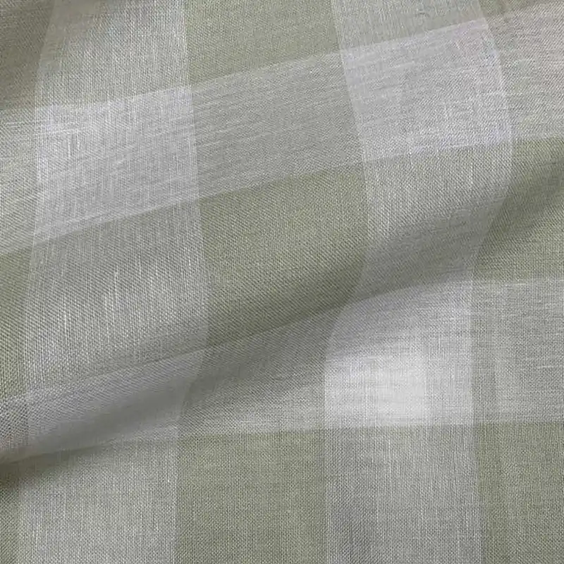 Saldi - Tessuto Puro Lino Emiane 11 Fili F.lli Graziano 180 Salvia 50 Cm