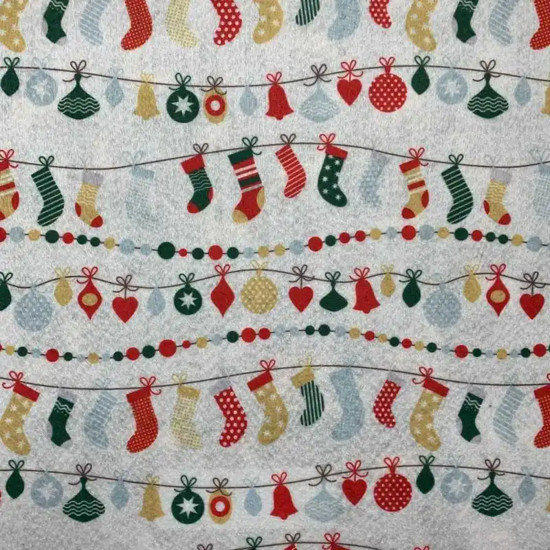 Tessuto Pannolenci Natale Calze Appese 20 Cm | Poche unità rimaste