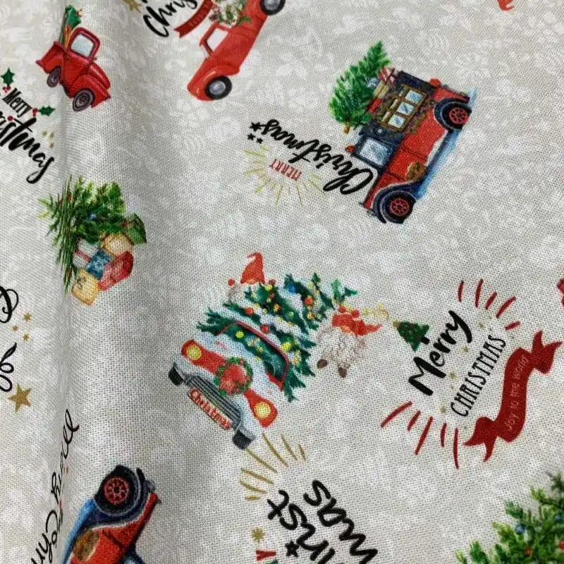 Disponibile subito | Tessuto Cotone Digitale Natale Enjoy 20 Cm