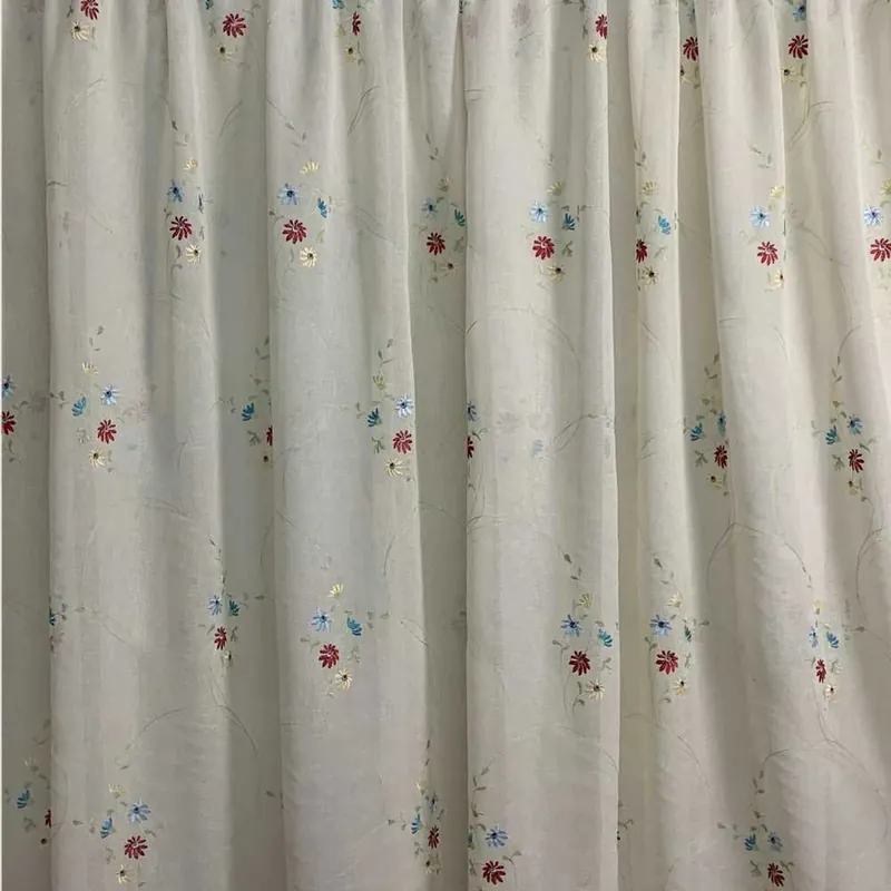 Tessutio Tenda Fiori Colorati 50 Cm Ricamati 300 Cm | Aggiungi al carrello