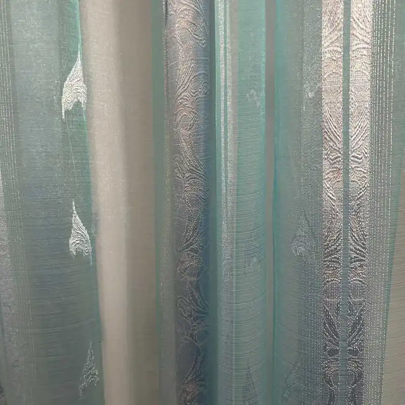 Disponibile subito | Tessuto Tenda Organza Turchina 490x300 Cm