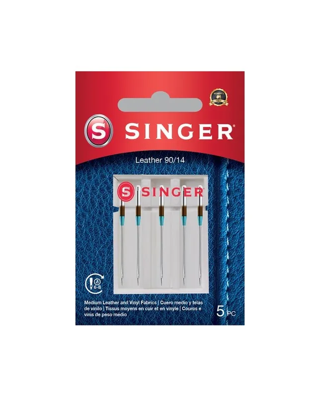 Solo questa settimana - Singer 250055402 Aghi per pelle Blister da 5 pz 90/14
