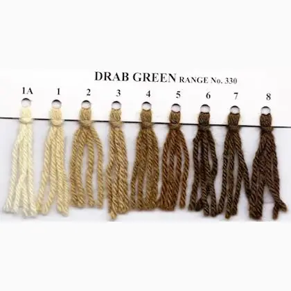Crewel Wool - Drab Green 334 - Scorte in esaurimento