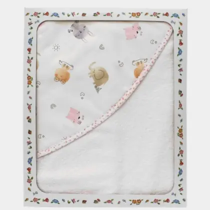Accappatoio Triango - Animaletti - Rosa | Ordina online