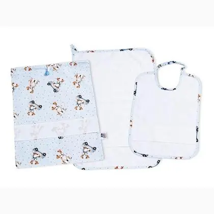 Nuovo prodotto | Set Asilo Cagnolini - Cielo - Bianco