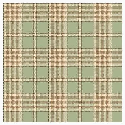 Green Tea & Iced Mocha Green Plaid 45x110cm. | Sconto speciale