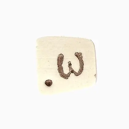0400W - Tea-dyed Letter W - Scelta dei clienti