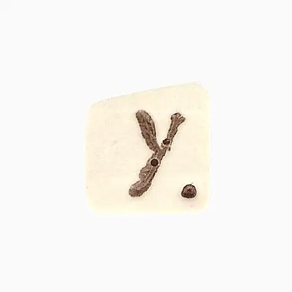 0400Y - Tea-dyed Letter Y | Qualità professionale