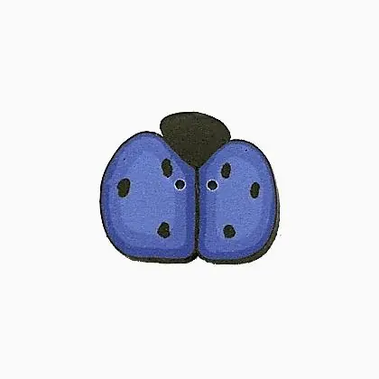 1157M - Medium Blue Ladybug | Alta qualità