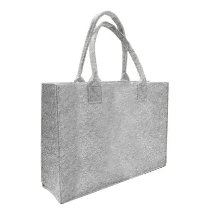 Disponibile | Borsa in feltro (grigio 35x25x10cm.)