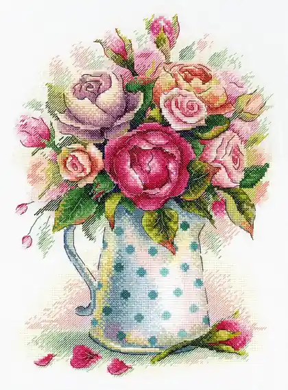 Aquarelle - Bouquet of lovely roses - Fine serie