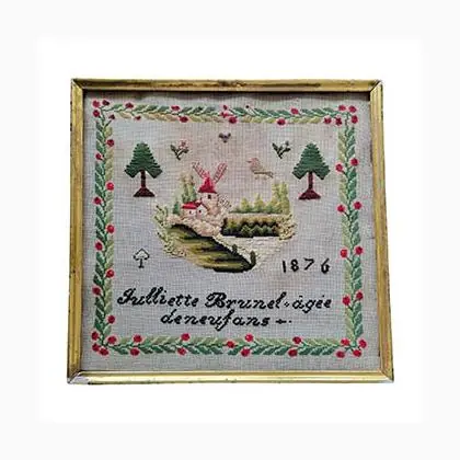 Disponibile - Julliette Brunel 1876 Sampler