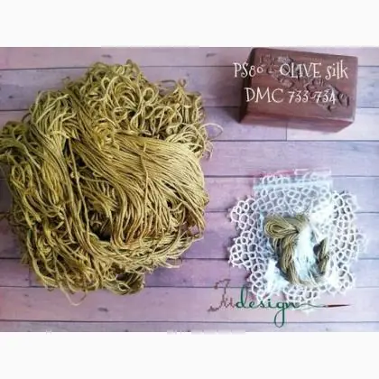 Filo in seta - Olive | Qualità eccellente