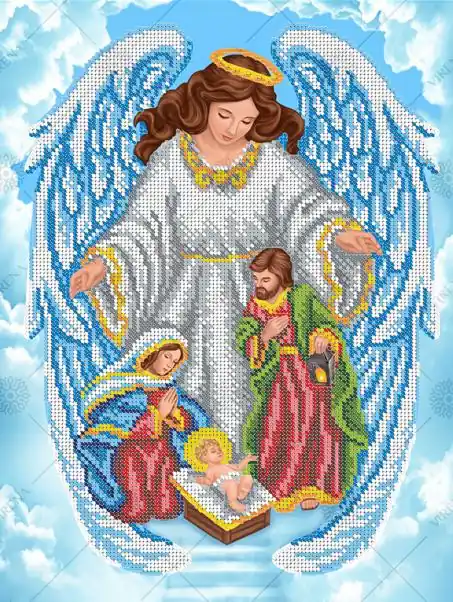 “Angelo custode della famiglia”. Schema ricamo a perline - Acquista online