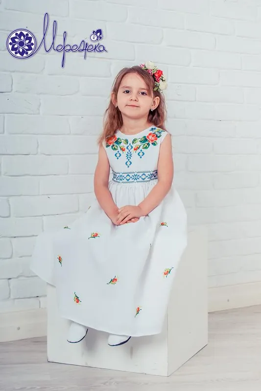 Prezzo promozionale - Abito bimba da ricamare “Principessa” modello 04