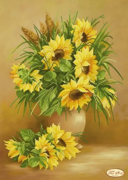 Direttamente dalla fabbrica | “Bouquet di colori del sole”. Schema ricamo a perline