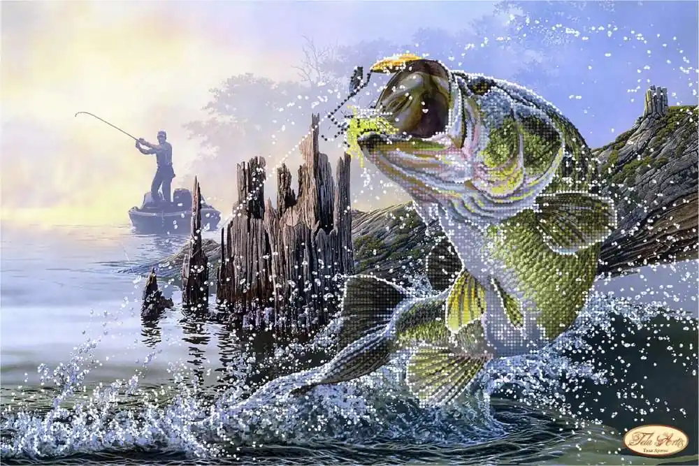 “Bravo pescatore”. Schema ricamo a perline | Offerta a tempo limitato