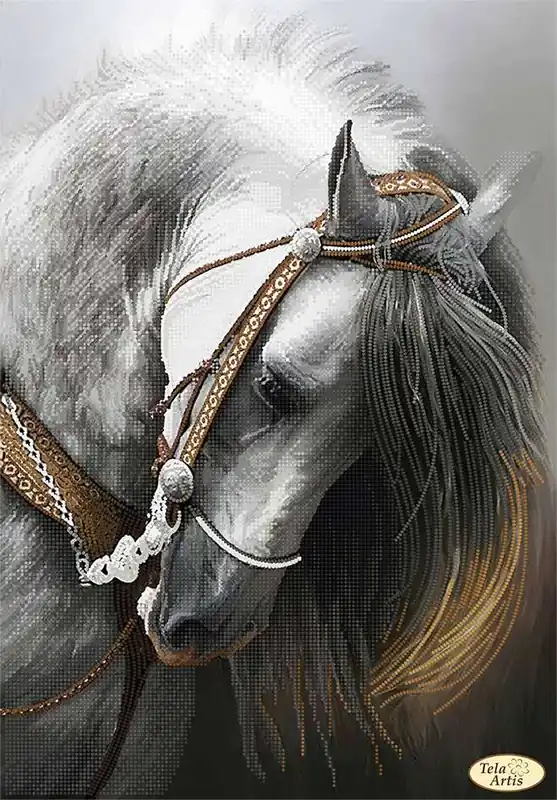 Bestseller | “Grazioso cavallo”. Schema ricamo a perline